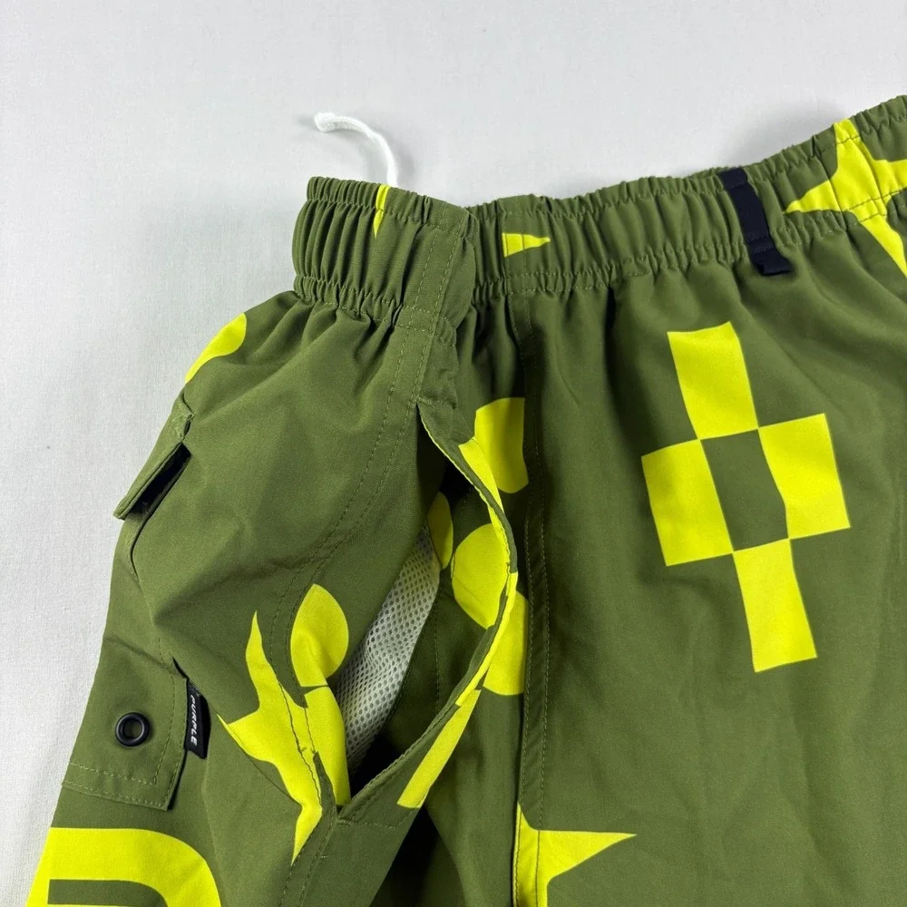 Purple shorts are